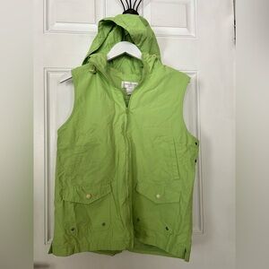 Jones New York Light Green Hooded Vest